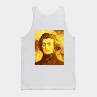 Adam Mickiewicz Golden Portrait | Adam Mickiewicz Artwork 9 Tank Top